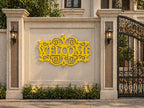 Elegant Metal Welcome Wall Hanging | Stylish Entrance Décor