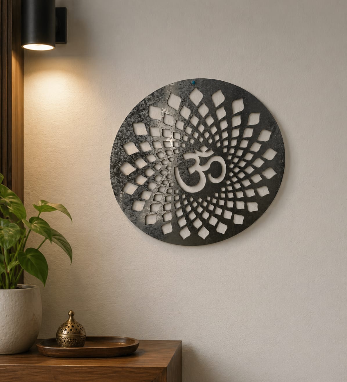 Om Metal Wall Art | Spiritual Mandala Wall Décor