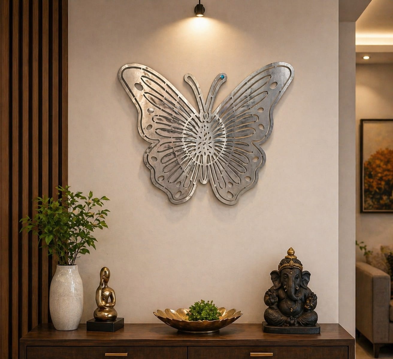 Modern Metal Butterfly Wall Art | Elegant Home Décor