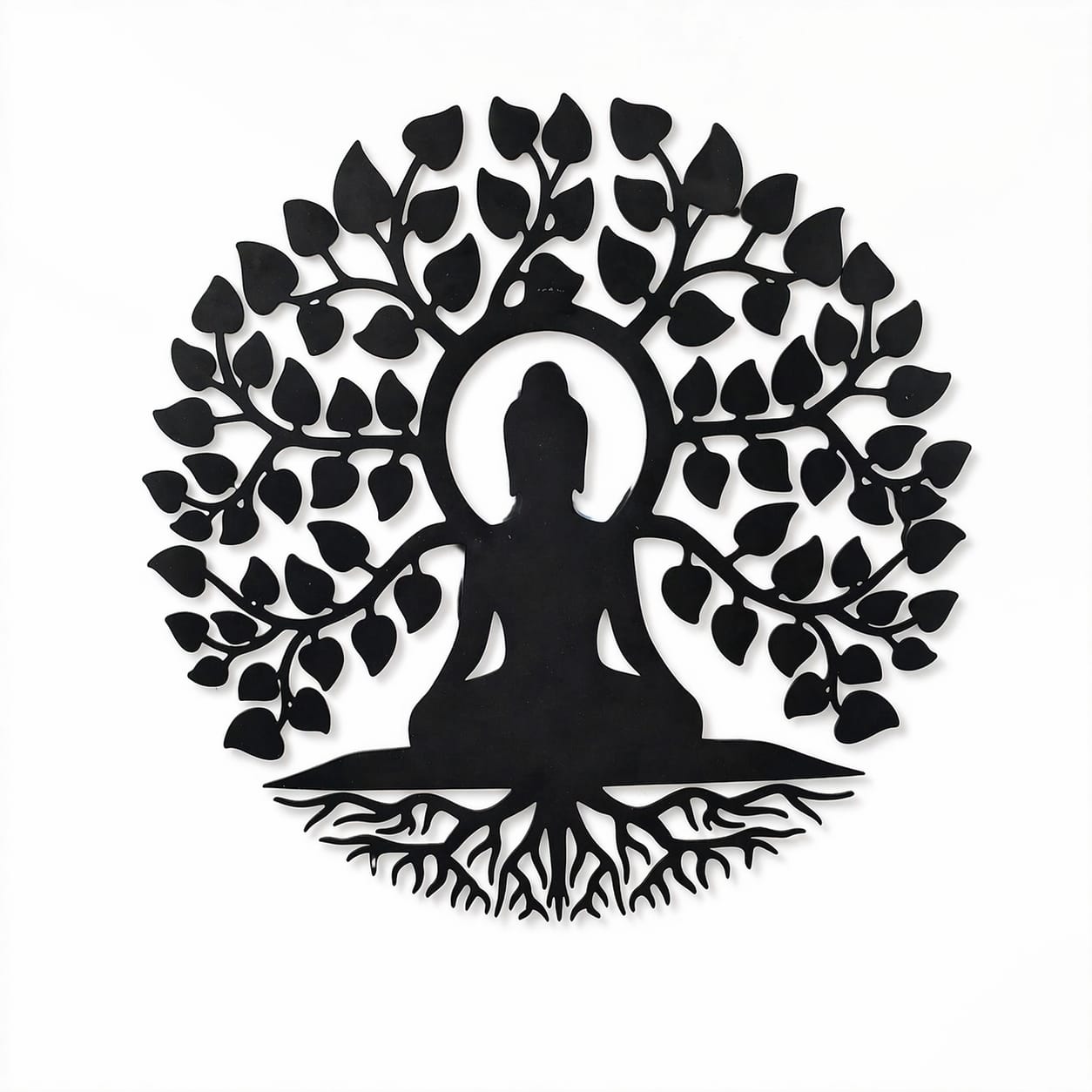 Buddha Tree Metal Wall Art | Meditation Wall Hanging Décor for Home