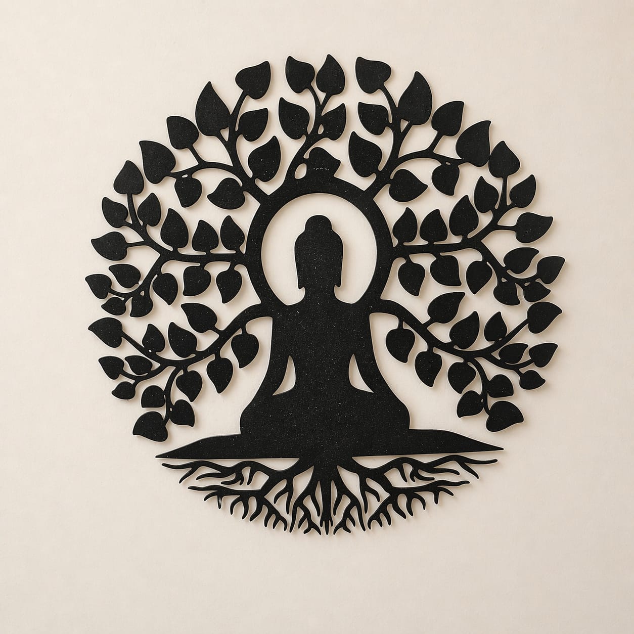 Buddha Tree Metal Wall Art | Meditation Wall Hanging Décor for Home