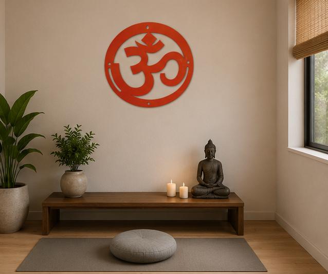 Om Symbol Metal Wall Art