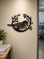 Metal Bird Nest Wall Art | Modern Nature Wall Décor