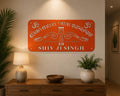 Personalized Orange Name Plate Wall Decor