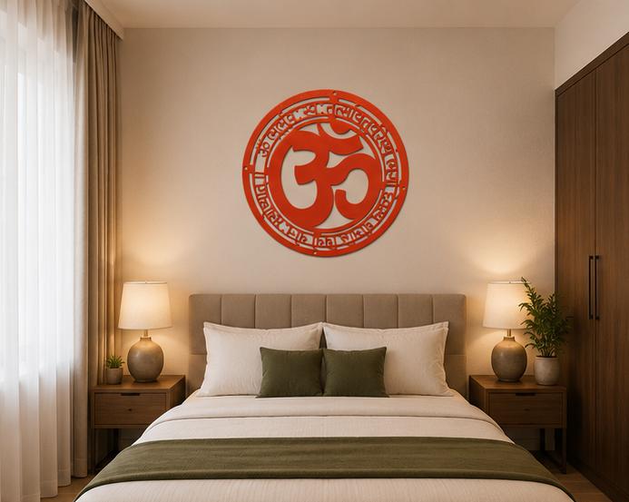 Om Spiritual Metal Wall Decor