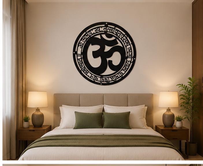 Om Spiritual Metal Wall Decor