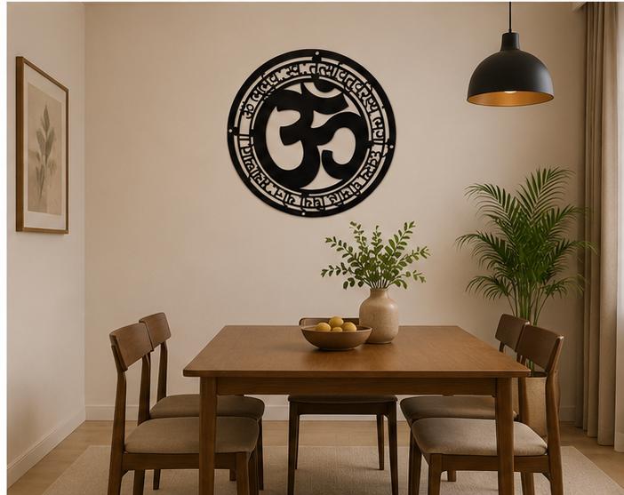 Om Spiritual Metal Wall Decor