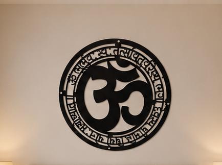 Om Spiritual Metal Wall Decor