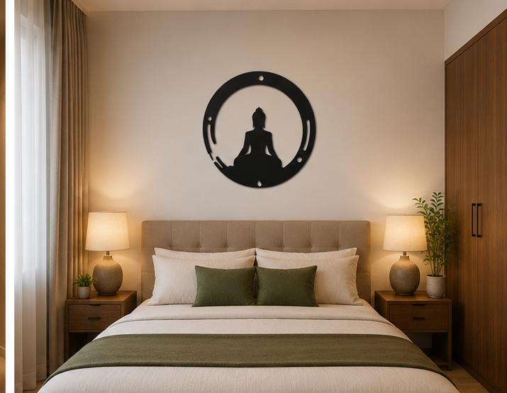 Buddha Metal Wall Hanging Decor