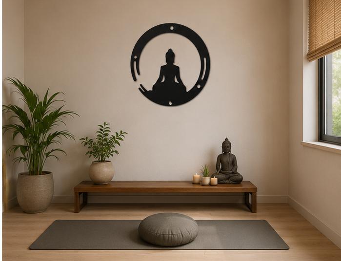 Buddha Metal Wall Hanging Decor